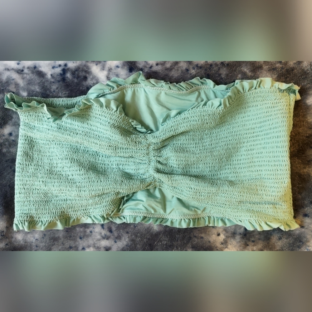 PINK Victoria's Secret Turquoise Bandeau Top